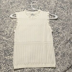 Wilfred Cream Textured Tank Top